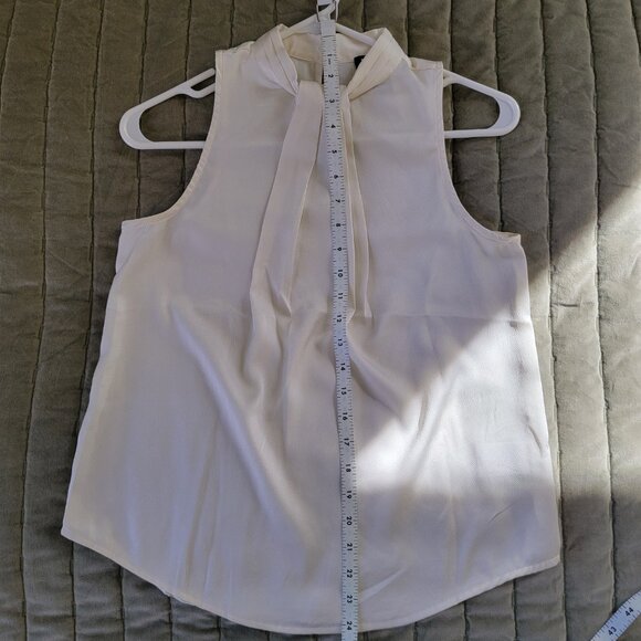 EXPRESS Twist Halter Neck Top XS Cream - Picture 6 of 6